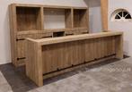 Bar met kast van steigerhout mancave buizen huisbar koelkast, Ophalen of Verzenden, Nieuw
