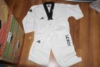 taekwondo pak adidas naam leroy geborduurd, Gebruikt, Ophalen of Verzenden, Taekwondo, Vechtsportpak