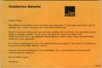Clubservice Garantie, Ophalen of Verzenden, Zo goed als nieuw, Folder