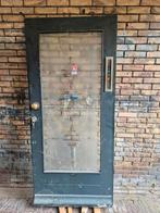 Originele jaren 30 voordeur, Doe-het-zelf en Verbouw, Kozijnen en Schuifpuien, Gebruikt, Deurkozijn, 150 tot 225 cm, Inclusief glas