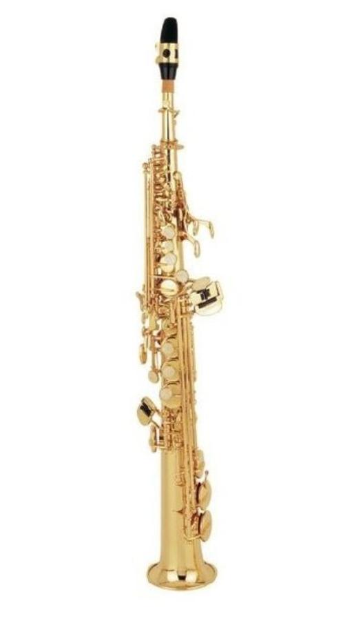 sopraan saxofoon, Muziek en Instrumenten, Blaasinstrumenten | Saxofoons, Nieuw, Sopraan, Met koffer, Ophalen of Verzenden