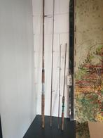 2 OUDE VINTAGE HENGELS 180 EN 280 CM IN GOEDE STAAT, Gebruikt, Werphengel, Ophalen of Verzenden, X
