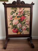 Oud massief mahonie haardscherm, Antiek en Kunst, Antiek | Meubels | Stoelen en Banken, Ophalen