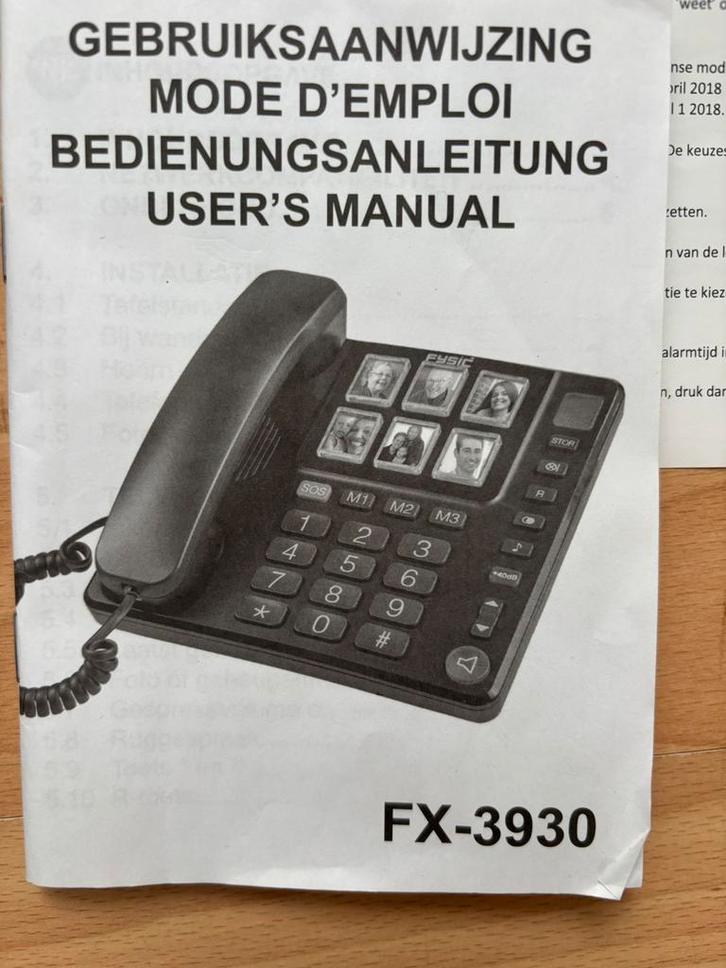 Fysic FX- 3930, Telecommunicatie, Vaste telefoons | Niet Draadloos, Gebruikt, Ophalen of Verzenden