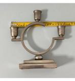 Antieke Just Andersen tin tinnen driedelige kandelaar diearm, Ophalen of Verzenden