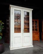 Klassieke franse buffetkast | Hoge antieke vitrinekast #2470, Ophalen of Verzenden