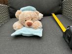 Zgan, niet kapot, teddybeer met muts en kussen 30 cm, Ophalen, Zo goed als nieuw, Stoffen beer, Overige merken
