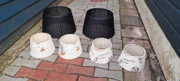 te koop 3 sets lampe kappen nieuw beschikbaar voor biedingen