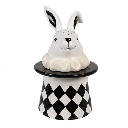 Voorraadpot konijn uit hoed - Alice in wonderland, Huis en Inrichting, Keuken | Servies, Nieuw, Keramiek, Ophalen of Verzenden