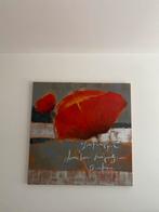 Schilderij met Rode Bloemen, Huis en Inrichting, Woonaccessoires | Schilderijen, Tekeningen en Foto's, Ophalen, Zo goed als nieuw