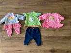 3 leuke outfitjes Baby Born kleine pop!, Ophalen of Verzenden, Zo goed als nieuw, Babypop