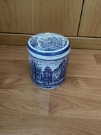 Delfts Blauw Handgeschilderde Opbergpot, Ophalen of Verzenden