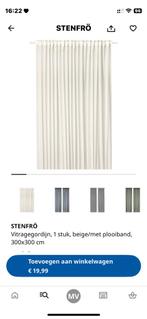 Stenfro Beige Vitrage 300x300 cm - Nieuw, Huis en Inrichting, Stoffering | Gordijnen en Lamellen, Ophalen, Nieuw, Beige, 200 cm of meer