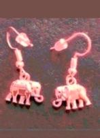 Zilveren oorbellen olifant, Hangers, Verzenden, Nieuw, Zilver
