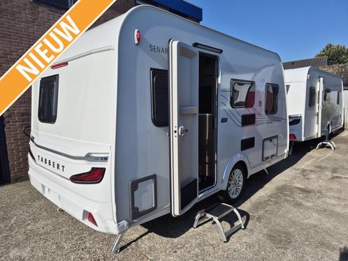 Tabbert Senara 400 QD, Caravans en Kamperen, Caravans, Bedrijf, tot en met 3, Kleine zit, Tabbert, Dwarsbed, Overige typen, 4 tot 5 meter
