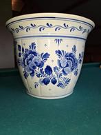 Delfts blauwe bloempot, Antiek en Kunst, Ophalen of Verzenden