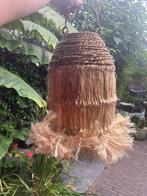 Lampenkap Bali van bananenblad touw Ibiza hanglamp, Bruin, Verburgt Vintage, 25 tot 50 cm, Bali Indonesie Ibiza