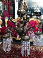 Groot en zwaar - Franse antiek  kroonluchter brons barok