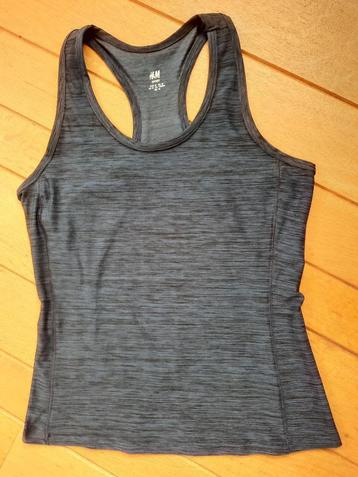 H&M Sport tanktop top donker blauw/zwart maat M - nieuw - beschikbaar voor biedingen