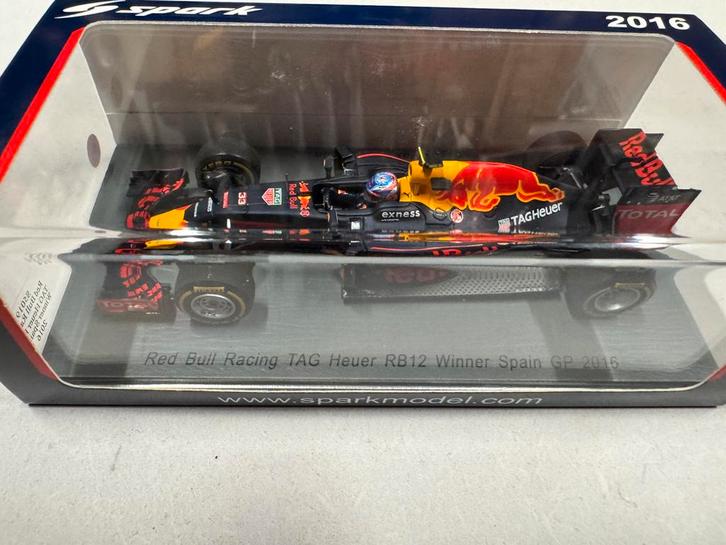 Max Verstappen RB12 1:43 Spanje GP 2016, Hobby en Vrije tijd, Modelauto's | 1:43, Zo goed als nieuw, Auto, Overige merken, Ophalen of Verzenden