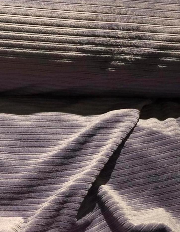 Nicky velours rib stof lila, Hobby en Vrije tijd, Stoffen en Lappen, Nieuw, Overige materialen, 120 cm of meer, 200 cm of meer