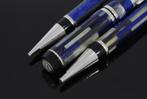 Parker Duofold Blue Mosaic 3 delig pennen set 18k goud, Verzamelen, Pennenverzamelingen, Voordeelsieraden, Parker, Met doosje