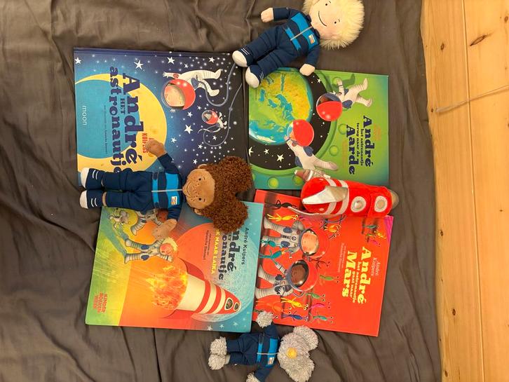 André Kuipers Boeken en Knuffels, Boeken, Kinderboeken | Jeugd | onder 10 jaar, Zo goed als nieuw, Fictie algemeen, Ophalen of Verzenden