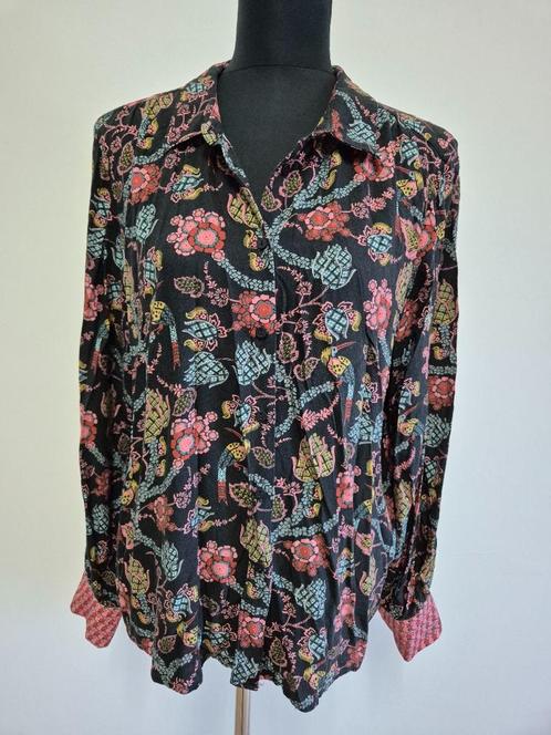 Top73 - Kleurrijke Geisha blouse maat XL-42 (1), Kleding | Dames, Blouses en Tunieken, Zo goed als nieuw, Maat 42/44 (L), Ophalen of Verzenden