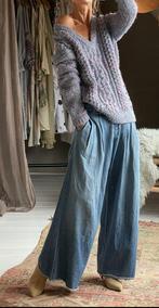 Nili lotan wijde broek vib us 2 36 jeans zomer, Ophalen of Verzenden, Zo goed als nieuw, Maat 36 (S), Blauw