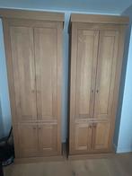 2 eikenhouten kasten, Huis en Inrichting, Kasten | Kledingkasten, Ophalen, Zo goed als nieuw, 25 tot 50 cm, Minder dan 100 cm