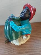 Beeld Afrikaanse jongeman met pompoen/watermeloen, Verzamelen, Ophalen of Verzenden, Gebruikt