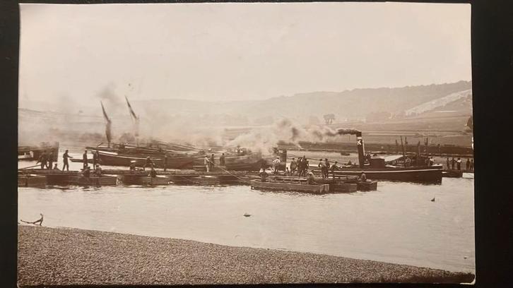 Postcard Engeland binnenvaart sleepboot OUD., Verzamelen, Scheepvaart, Kaart, Foto of Prent, Ophalen of Verzenden