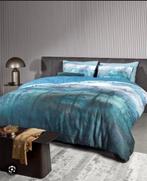 Kardol Epiphany katoensatijnen dekbedovertrek 200x200 cm, Blauw, Dekbedovertrek, Tweepersoons, Ophalen of Verzenden