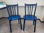 Stoeltjes blauw 2 stuks, Ophalen, Gebruikt, Twee, Blauw