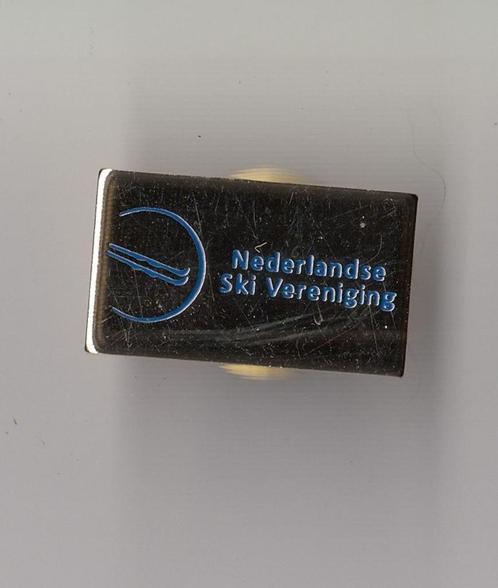 Nederlandse Ski Vereniging pin, Verzamelen, Speldjes, Pins en Buttons, Gebruikt, Speldje of Pin, Overige onderwerpen, Ophalen of Verzenden