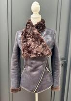 Goosecraft donker bruin suede teddy jas mt XS - 34, Goosecraft, Bruin, Ophalen of Verzenden, Zo goed als nieuw