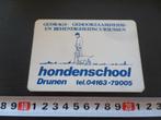sticker drunen hondenschool strip, Ophalen, Zo goed als nieuw, Bedrijf of Vereniging