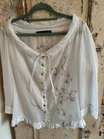 Design blouse Girbaud. Italiaanse maat 46. Ned. 38/40., Maat 38/40 (M), Girbaud, Wit, Ophalen of Verzenden