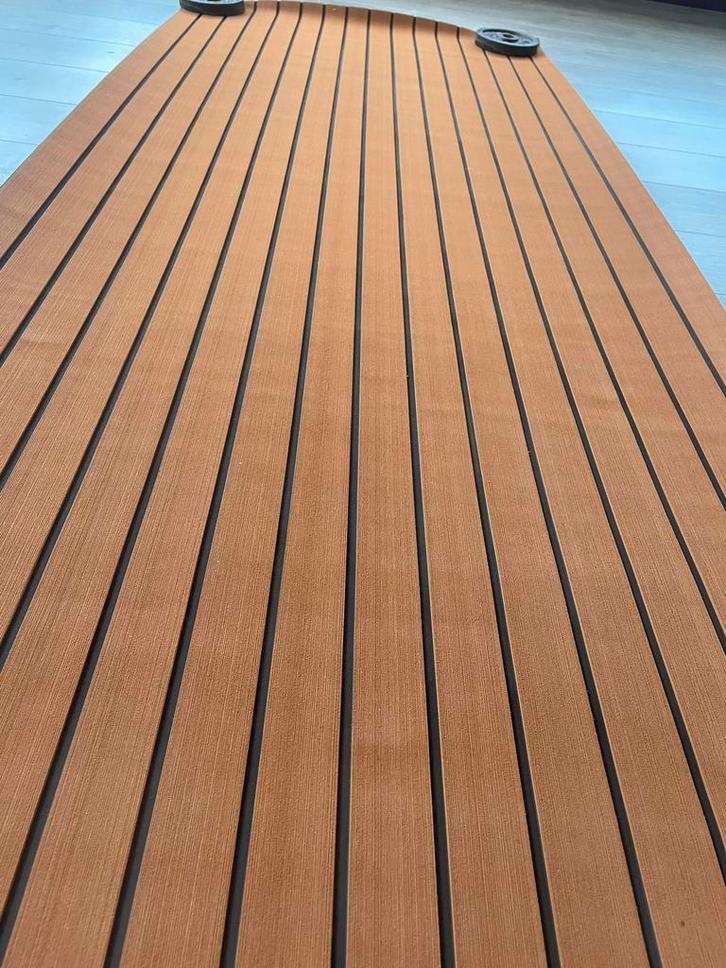 Teak houten look boot vloer, snijdbaar, plakbaar, Watersport en Boten, Bootonderdelen, Zo goed als nieuw, Kombuis en Sanitair