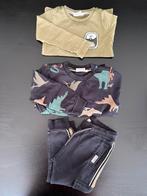 Maat 98 Sturdy setje trui shirt en broek groen zwart print, Kinderen en Baby's, Kinderkleding | Maat 98, Sturdy, Ophalen of Verzenden