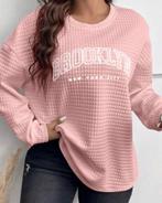 Sweater Brooklyn Roze, Verzenden, Nieuw, Roze, Trui of Vest