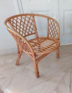 2 x vintage rotan fauteuil tuinstoel met kussens, Ophalen, Gebruikt, Minder dan 75 cm, Riet of Rotan