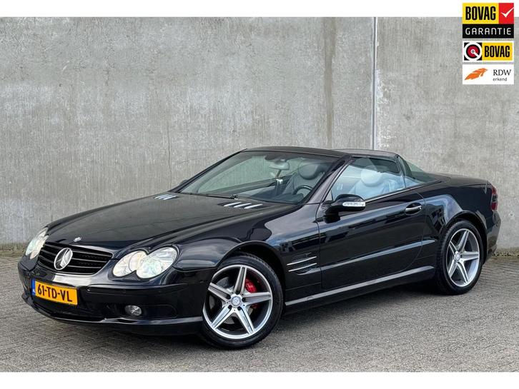 Mercedes-Benz SL-klasse 500 SL500 5.0 V8 AMG 306pk AUT Zwart, Auto's, Mercedes-Benz, Bedrijf, Te koop, SL, ABS, Airbags, Airconditioning
