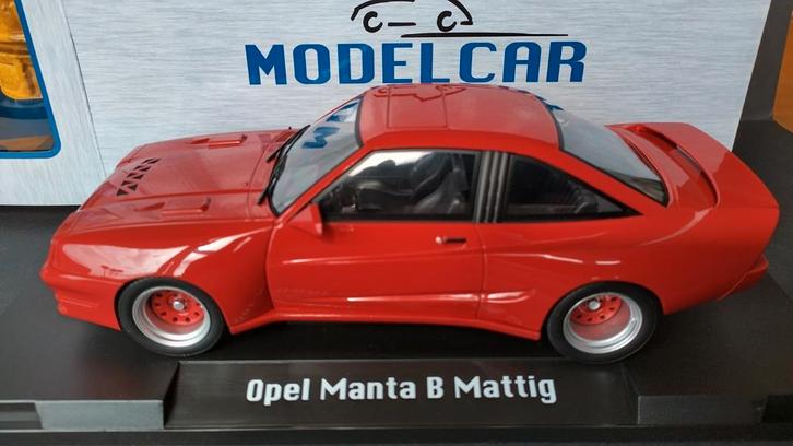 Opel Manta B Mattig Breitbau rood 1:18 Modelcar Group Pol, Hobby en Vrije tijd, Modelauto's | 1:18, Nieuw, Auto, Overige merken
