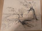 Tekening Pieter de Regt "Landschap", Ophalen