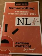Samenvatting Nederlands VMBO TL/GL 2023-2024, Boeken, Ophalen of Verzenden, Nieuw, MBO