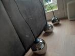 Hanglamp met drie glazen bollen, Huis en Inrichting, Lampen | Hanglampen, Ophalen of Verzenden, Zo goed als nieuw, Glas, 50 tot 75 cm