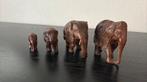 4 mooie Olifanten, Verzamelen, Ophalen, Zo goed als nieuw, Wild dier, Beeldje of Figuurtje
