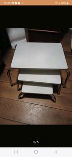 Vintage bijzettafeltjes, Huis en Inrichting, Minder dan 45 cm, Minder dan 55 cm, Gebruikt, Ophalen of Verzenden