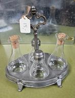 Vintage Zout- en Peperstel met Olie- en Azijnflesjes, Ophalen of Verzenden